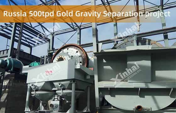 Russia 500tpd Gold Gravity Separation Plant